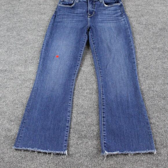 L Agence Denim Jeans Womens 25 Kendra High Rise Cropped Flare Denim Laredo Chic - Picture 5 of 16